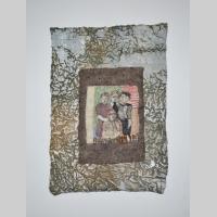 ohne Titel, nach einem Stickbild von Sue Stone (UK), 2015, 38x55cm