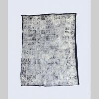ohne Titel, Stickerei auf Wollflies, 100x75, 2015